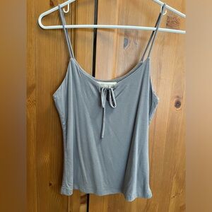 Grey tank cami tie front top by the brand Cookies Size Small